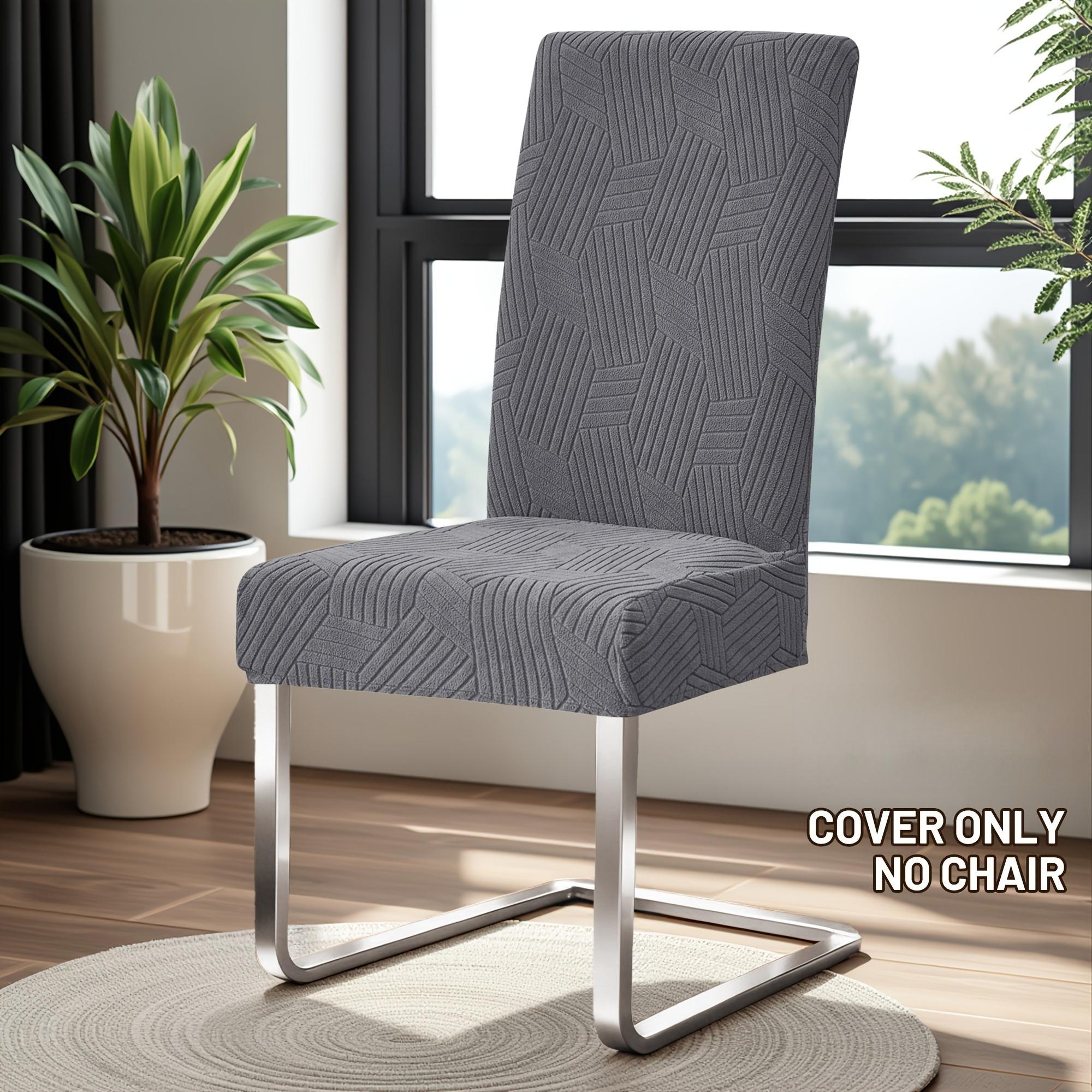 

1/4PCS Jacquard Dining Chair Covers Stretch Durable Chair Slipcover Four Season Universal Protective Cover for Living Room Decor 1pc Chair Cover