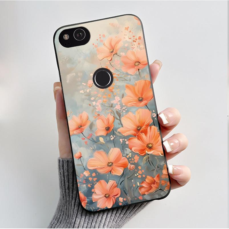 Für Google Pixel 2 Hülle Weicher Schwarzer Silikon-Stoßfänger Schmetterling Handyhülle für Googe Pixel2 2XL Pixel2XL 2 XL Hüllen Fundas Coque
