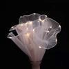 1Pcs Led Flower Wrapping Paper With Lights Lace Mesh Wave Yarn Florist Bouquet Packaging Decoration Wedding Birthday Gifts