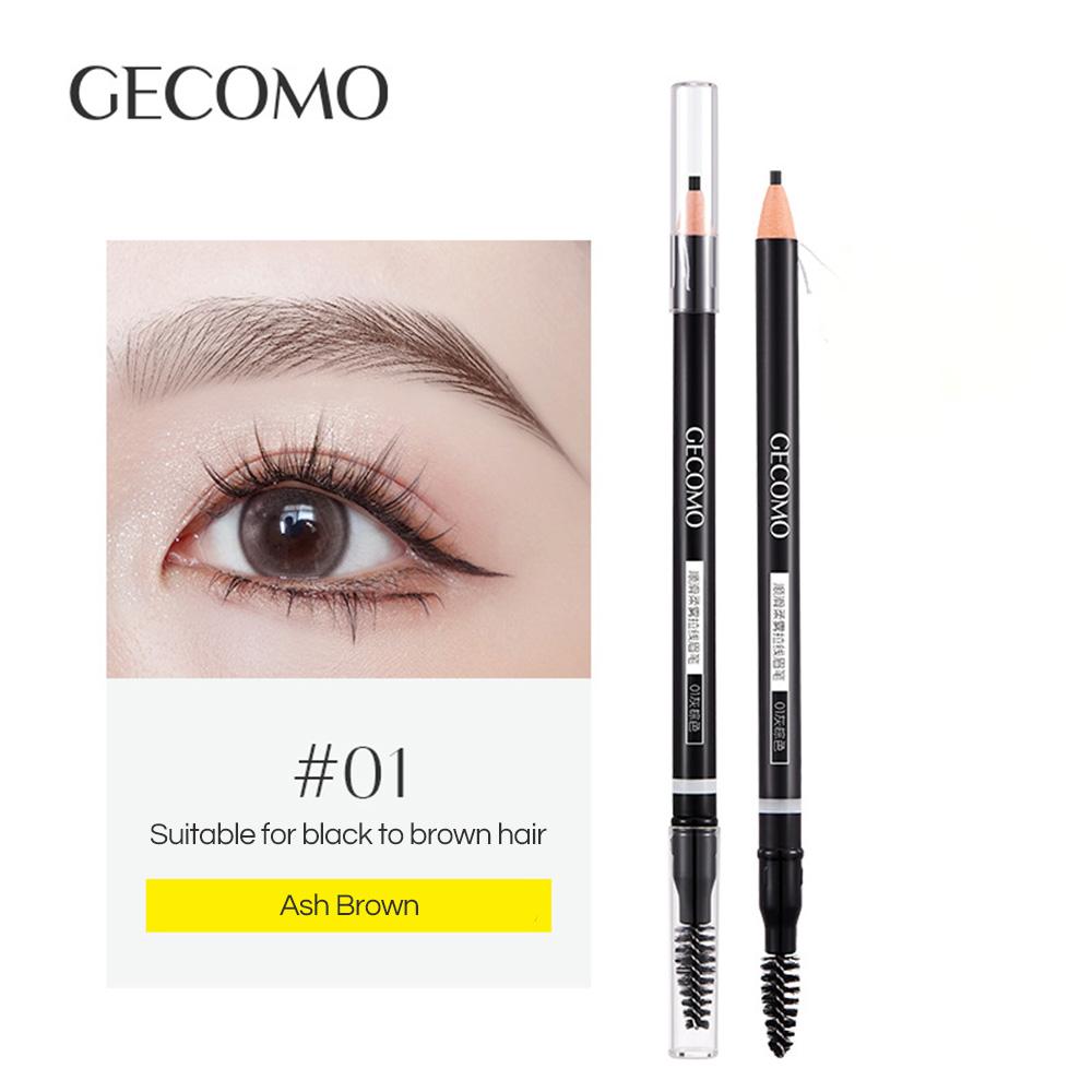 

Двусторонний карандаш для бровей GECOMO, стойкие пигментированные цвета без размазывания.