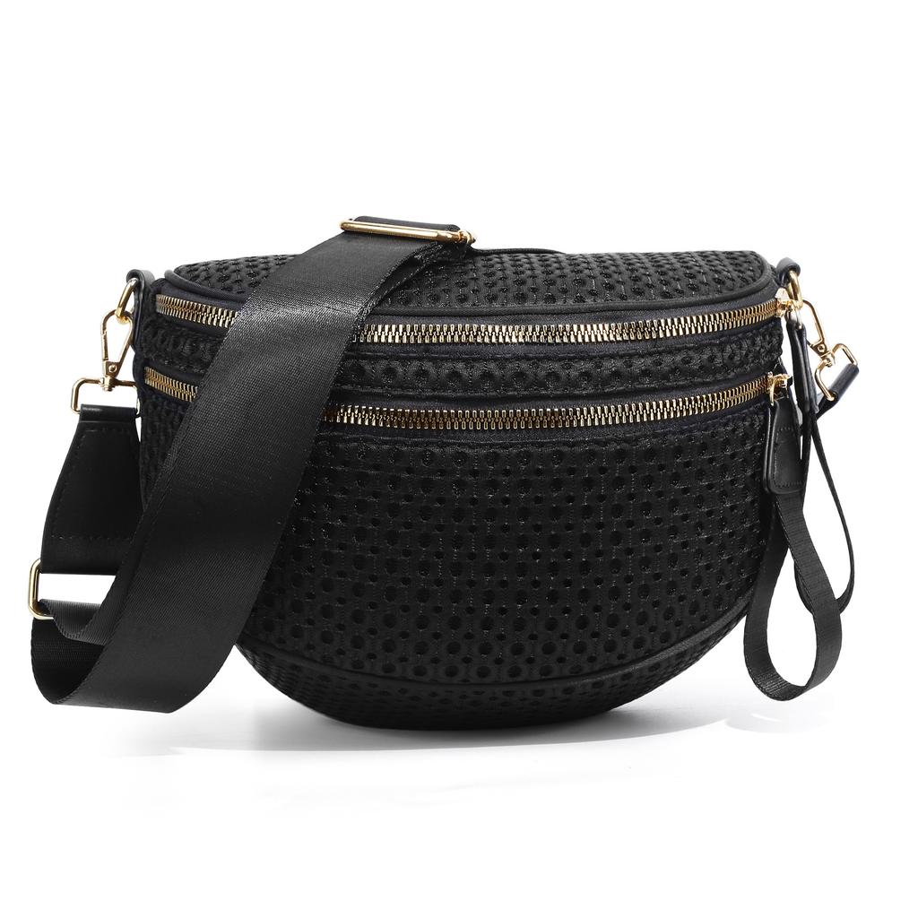 Women Adjustable Strap Crossbody Bag Vintage Shell Waist Bag Casual Daily Shoulder Purse