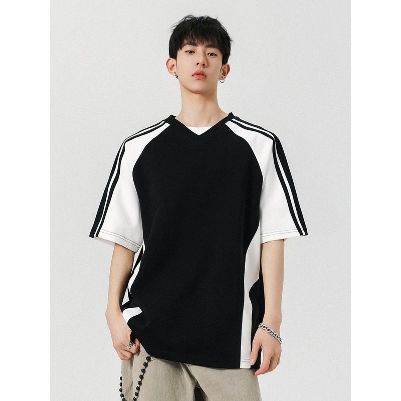 Wassup American-Style Short-Sleeve T-Shirt for Men, 2025 New Summer Wear, High-Street Design, Loose Trendy Brand Top