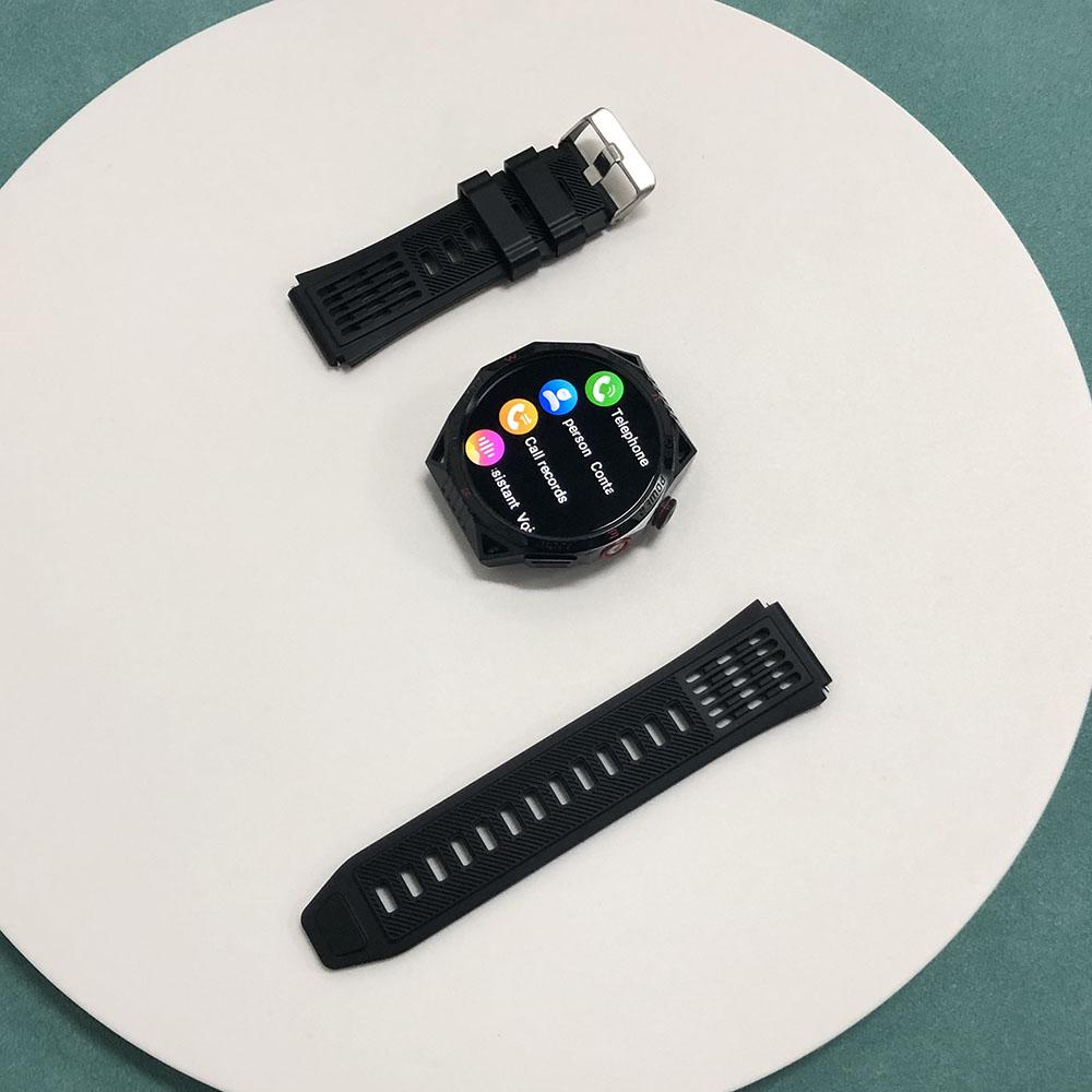 Rainbuvvy HT28 Bluetooth Smart Bracelet 1.85inch 360*360 IPS Display IP68 Waterproof Android Flashlight Compass Full Screen Touch Smart Watch