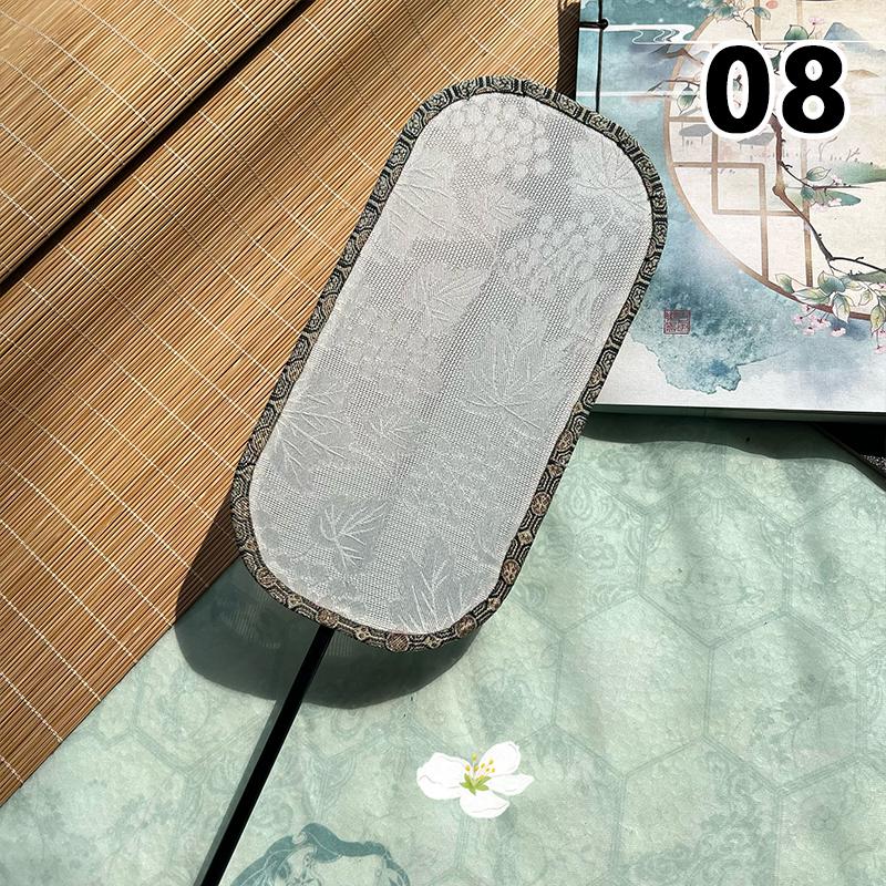 Fächer mit Polygon-Gruppe im chinesischen Stil, Dame, Tanz, Stickerei, Handfächer mit Quaste, Vintage-Muster, Kunstfächer, Handwerk, Party, Hochzeitsgeschenk