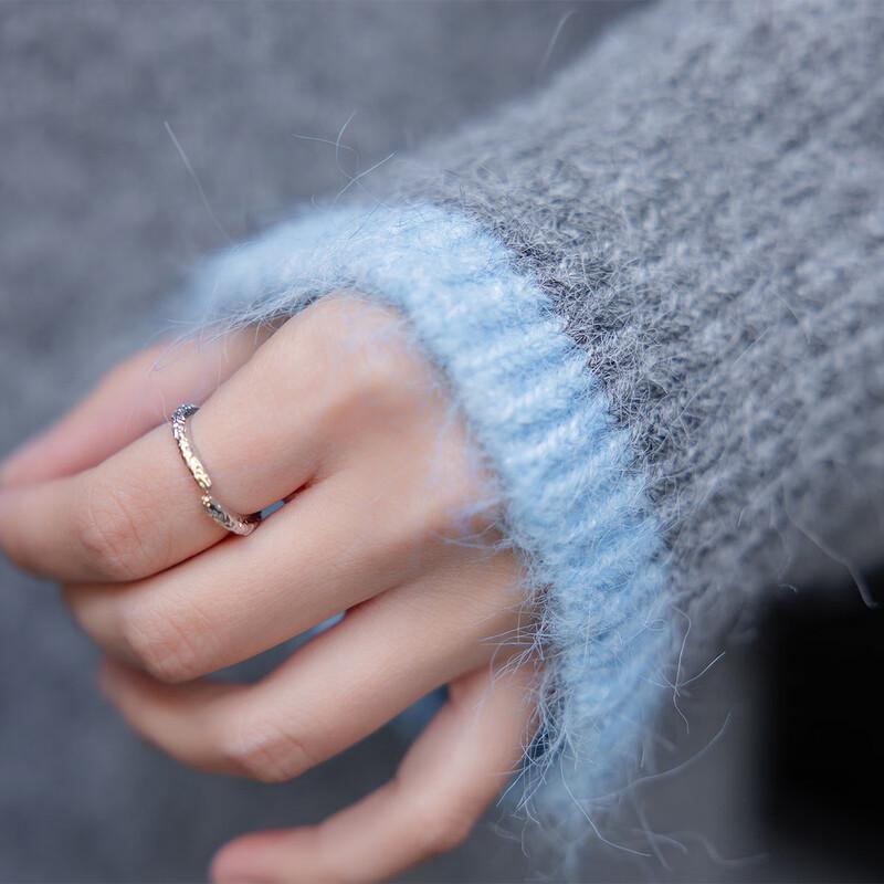 Mokana Color-Block Faux Two-Piece Knit Sweater