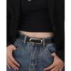 Women's Genuine Leather Black Waist Belt for Casual and Formal Wear