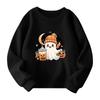 Halloween Day Girls Round Neck Pullovers For Kids Printed Baby Tops