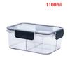 Food Storage Container, Transparent Compartment Lunch Box, Large Capacity Fresh-keeping Box, Fruit Salad Snack Sealed Box.