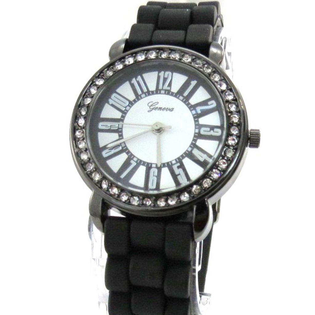 Les Trésors De Lily [J1289] - Black 'Absolu' Design Watch