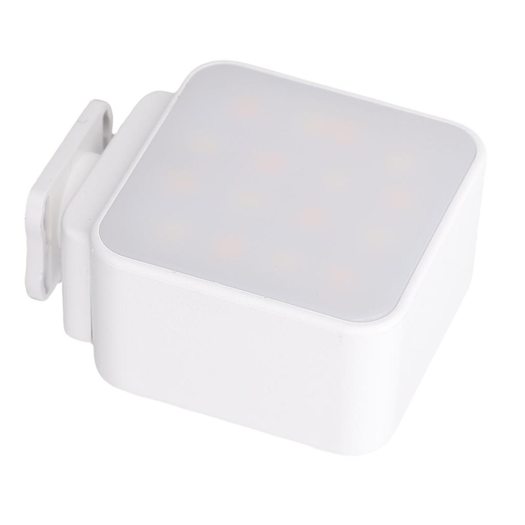 LED Video Light Fit for Pocket 3 Action Camera Fill Light Vlog Selfie Light with 16 LED Beads for Video Recording White