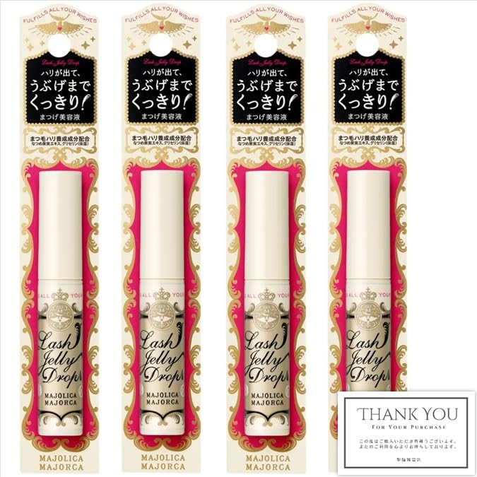 

of Majolica Mallorca Lash Jelly Drop EX Eyelash Serum shop card included [Set 4] 5.3g Original червоний