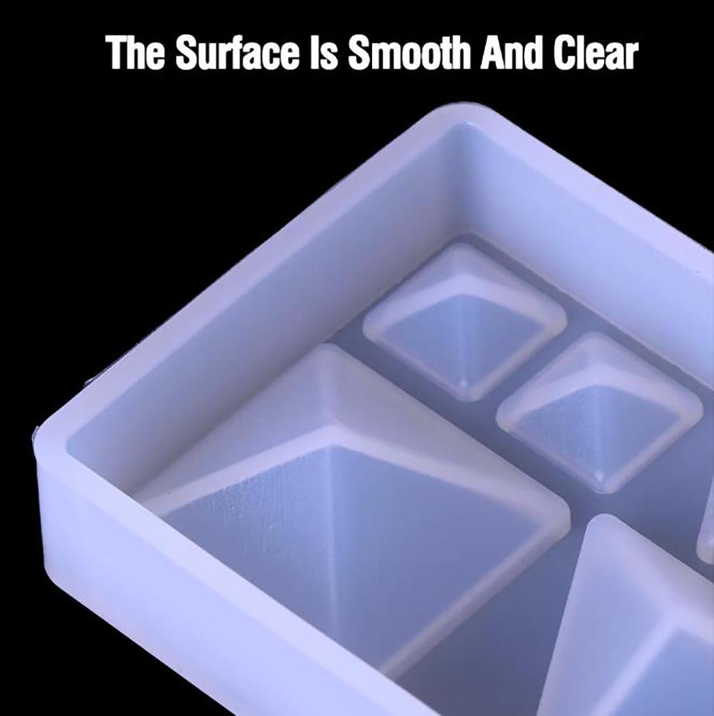 For Better Life 1Pc Transparent Epoxy Resin DIY Pendant Soft Silicone Molds Handmade Earrings Jewelry Making Geometric Mould