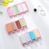 4 Cavities Simple Ice Cream Silicone Mold With Lid Popsicle Ice Cube Tray Mold Homemade Cheese Sticks Gifts Kitchen Accessories