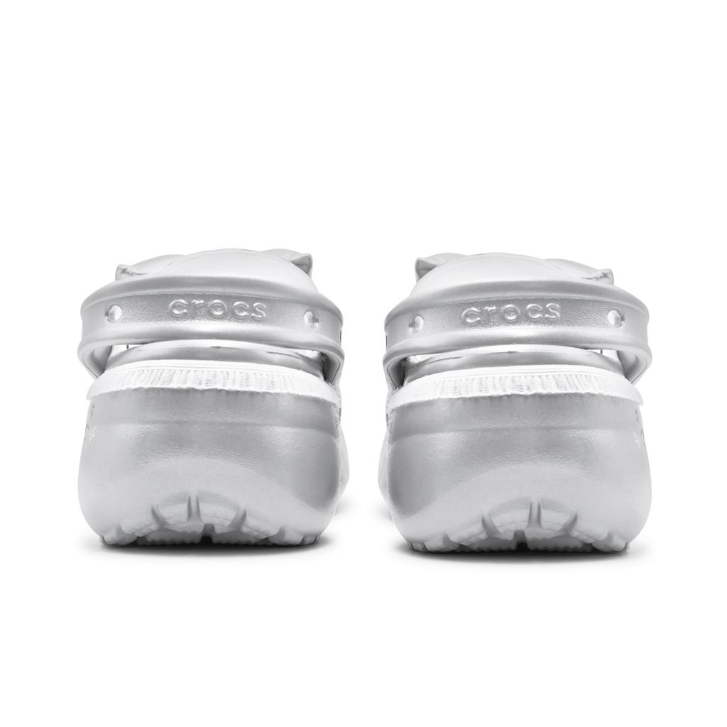 Crocs Classic Platform Clog Made with Stars Well-behaved Set Bow Romantic Punk Lace Cloud Hole Shoes Women's Ballet Silver White