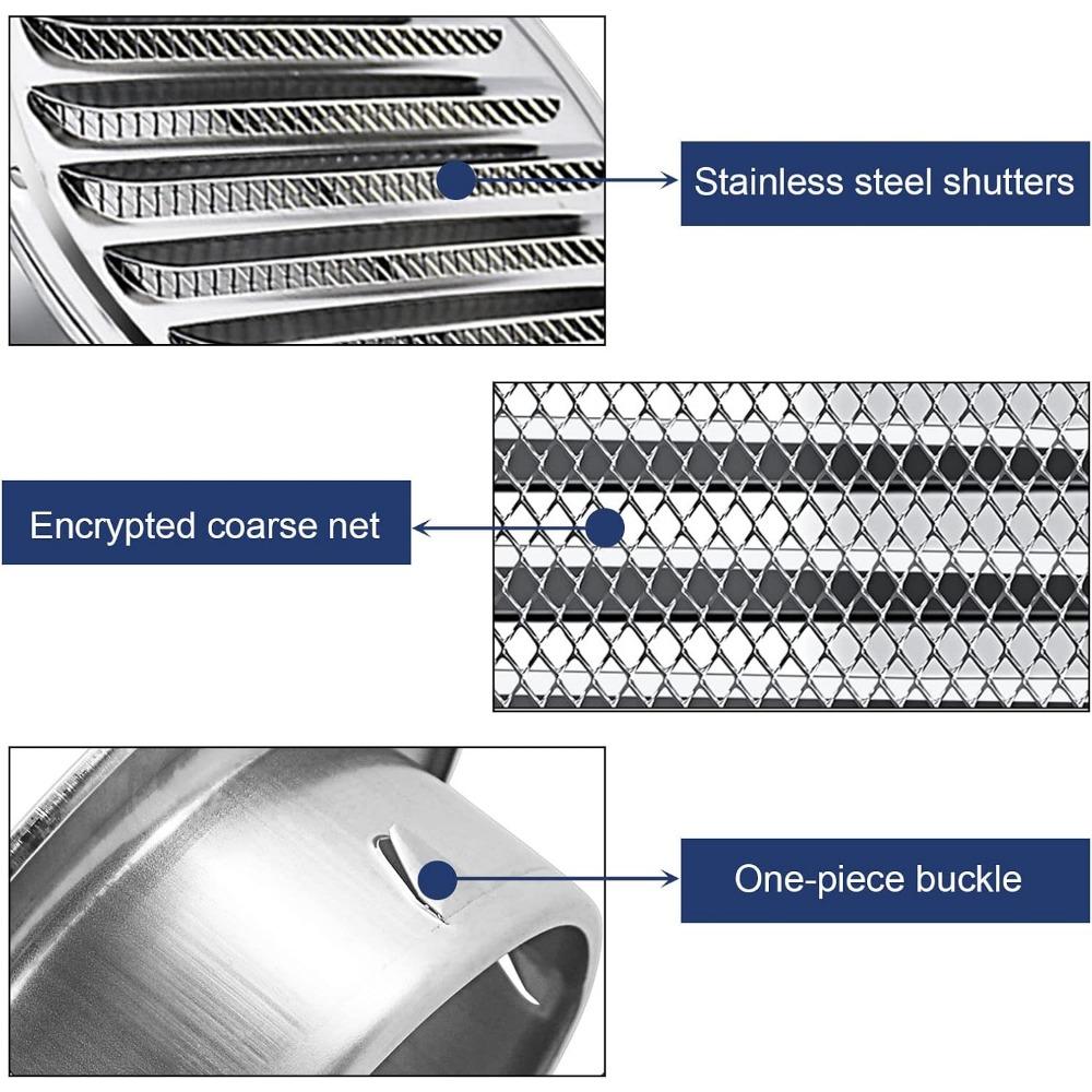 Ventilasjon Vindtett Hette Skorstein Luftbeskytter Baderom Avtrekksventiler Rørutløp Tilbehør Trippelvegghetter Regn 70mm