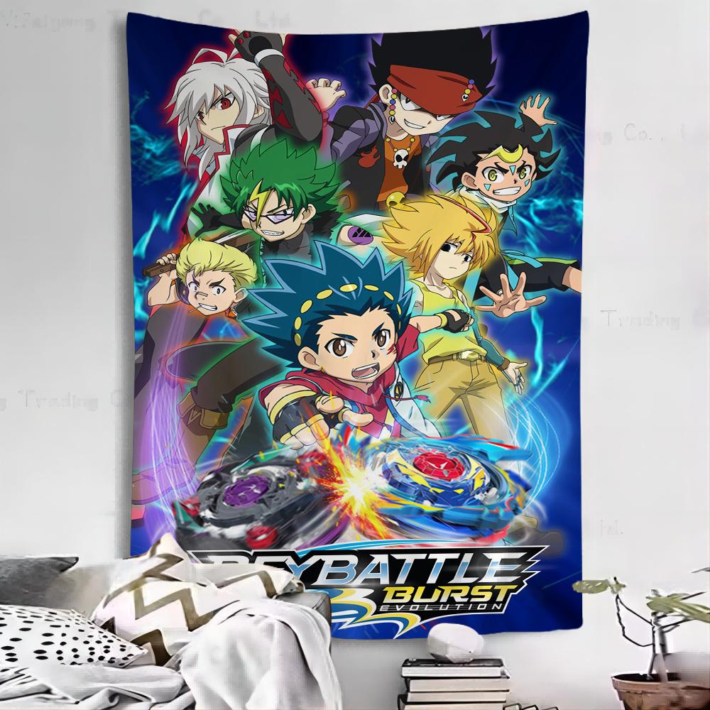 Japanese animation Beyblade Colorful Tapestry Wall Hanging Home Decoration hippie bohemian decoration divination Wall Art Decor