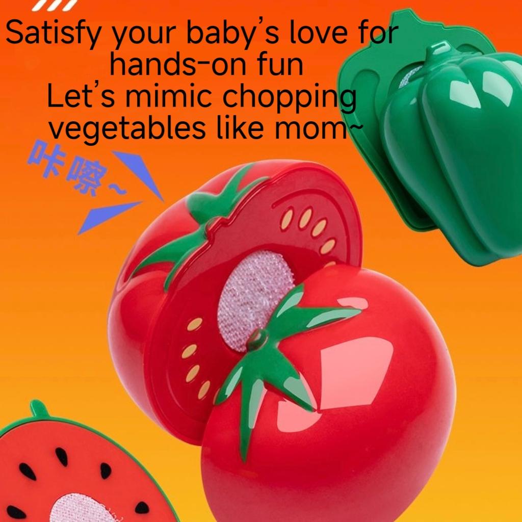Sada hracích potravin na krájení pro batolata, Hračky na vaření pro kluky a holky, Dětská sada simulovaných kuchyňských potřeb