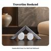 Abstract Geometric Sculptural Ornament Versatile Stone and Metal Tabletop Decor