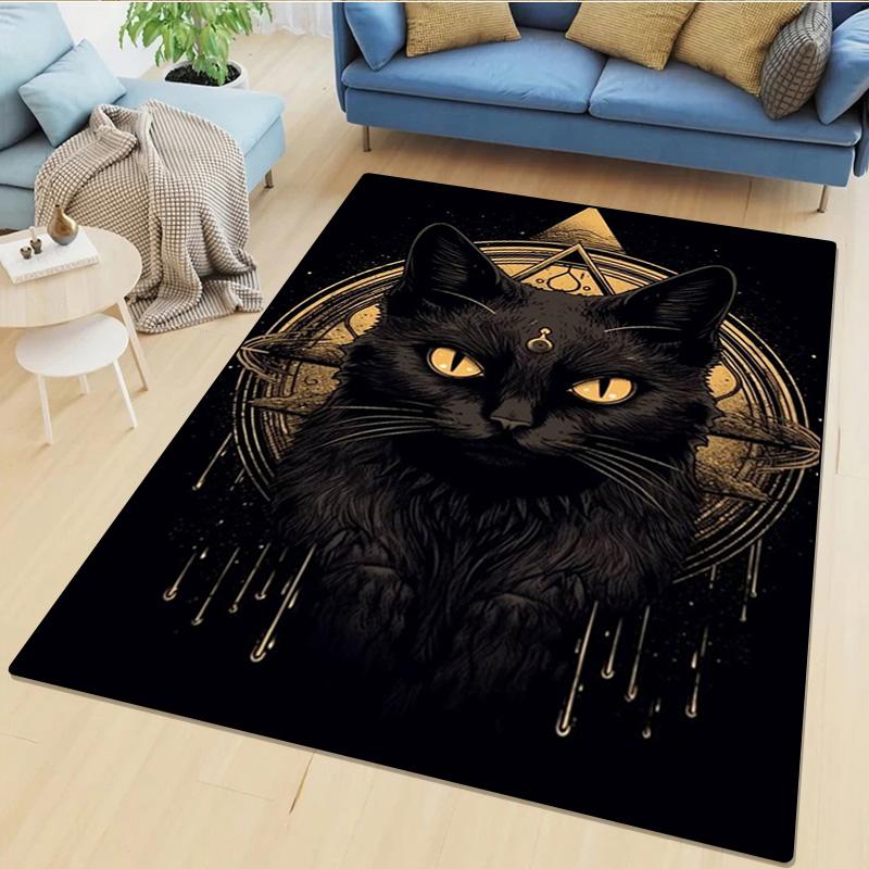 Katze Tier Teppich Haus Teppich Büro Dekorativer Teppich Für Wohnzimmer Schlafzimmer Fußmatte Boden Teppich Computer Stuhl Bereichsteppich