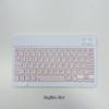 Ultra-Slim Bluetooth Keyboard Portable Mini Wireless Rechargeable for iPad Korean Japanese English Spanish Russian