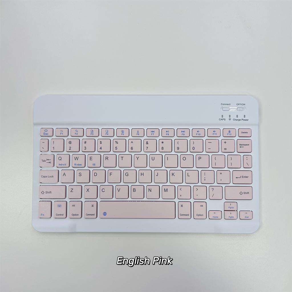 Ultra-Slim Bluetooth Keyboard Portable Mini Wireless Rechargeable for iPad Korean Japanese English Spanish Russian