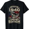 Vintage 1940 84th Eighty Four Years Old Birthday Gifts Dad T-Shirt