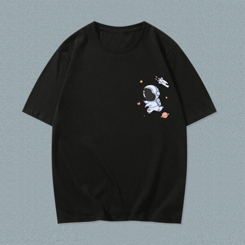 Couple clothing summer clothing new trend ins spring and summer loose Korean version short-sleeved T-shirt Hong Kong style student clothing
