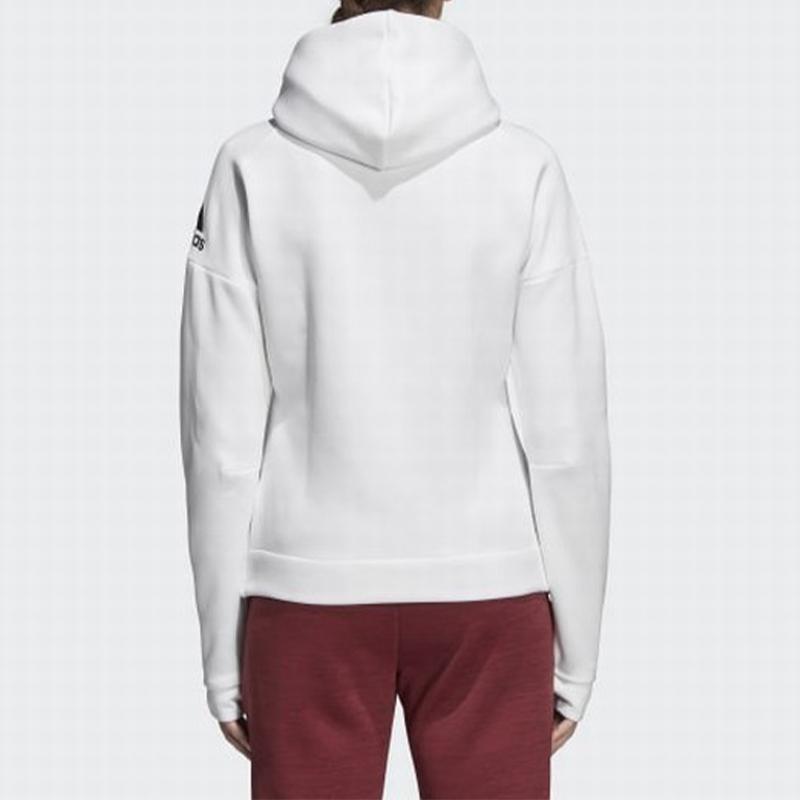 Adidas Alphabet Logo Print Sports Windbreaker Jacket Unisex Outerwear White DN8508