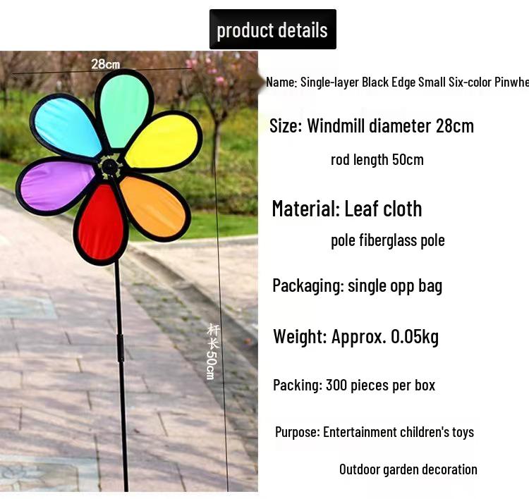 Children's Colorful Sunflower Sequin Pinwheel Toy