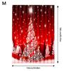 2 Pieces Christmas Blackout Curtains Exquisite Xmas Themed Festival Ornament Window Decor Accessory for Scene Layout