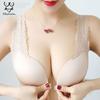 Fashion Women Bra Push Up Frontless Solid Comfort Sexy Gather Lace Cute Ladies Tank Bra Soft Breathable Bra