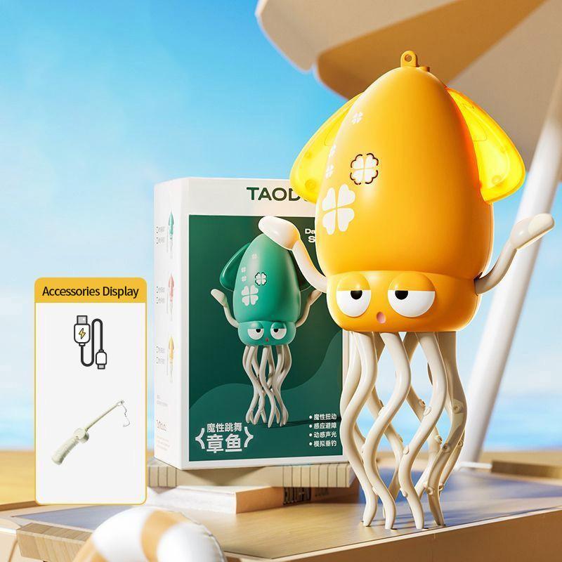 Trendy Dancing Squid Wiggly Wonder Octopus Toy with LED Lights and Music Kids Electronic Pet Toys Interactive Development Toys