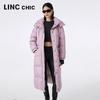 Jinyujie Women's Long Hooded Duck Down Puffer Jacket