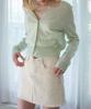 Heint Lony Natural Cotton A Line Mini Skirt 2Col_Oatmeal