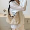 Woven Straw Tote Bag for Women Large Capacity Bucket Shoulder Handbag KTB