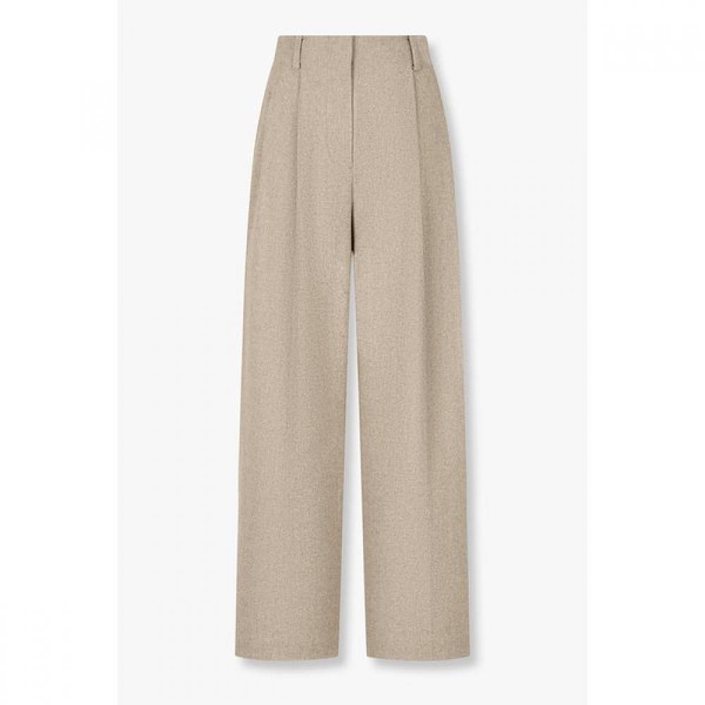 Studio Tomboy Wool Blend Straight Two Tuck Pants 9105431212ar 83 (gray)/M(66)