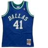 T-shirt - Mitchell & Ness - D Mavericks D Nowitzki - Bleu - Sportswear - Taille L