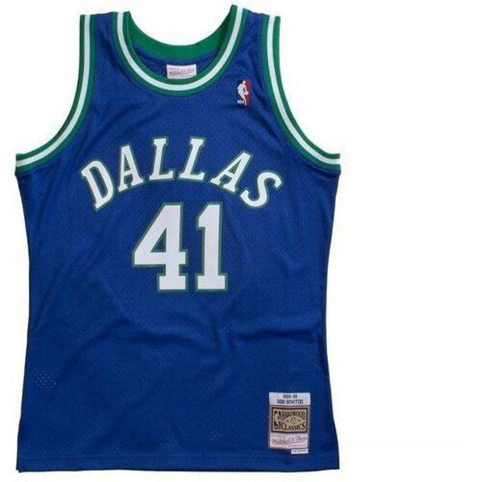 T-shirt - Mitchell & Ness - D Mavericks D Nowitzki - Bleu - Sportswear - Taille L