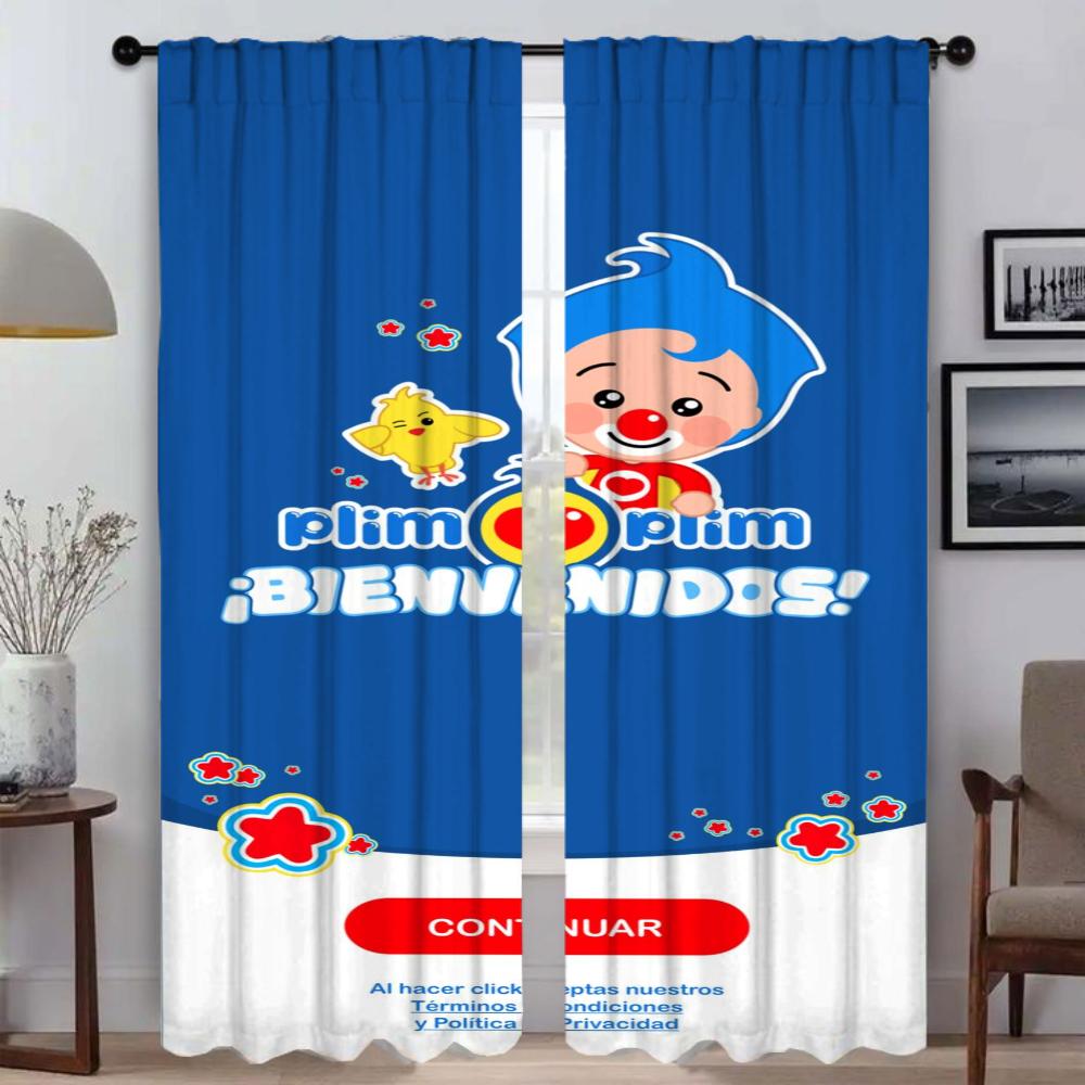 

Plim-Plims Blackout Curtain for Room 2 Panel Shades Curtains for Bedroom Partition Blinds Home Interior Curtains Living Kitchen W50xH70cmx2pcs-CL