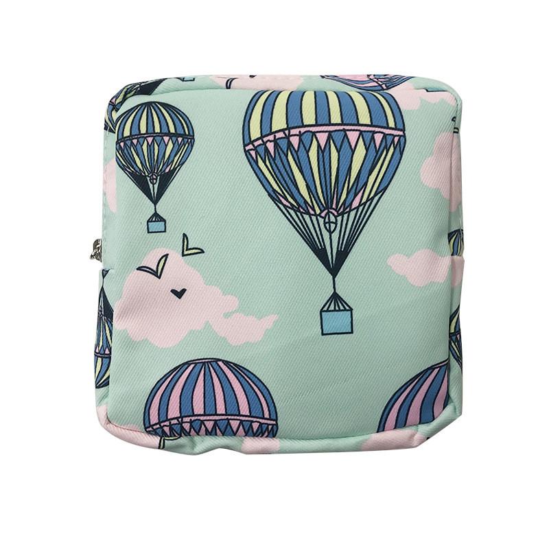 Mini-Damenbinden, Reise-Kopfhörer-Münzen-Aufbewahrungstasche, Beutel, Ausweis, Kreditkartenhalter, Kawai Cartoon, Kosmetik-Kulturbeutel, Organizer-Tasche