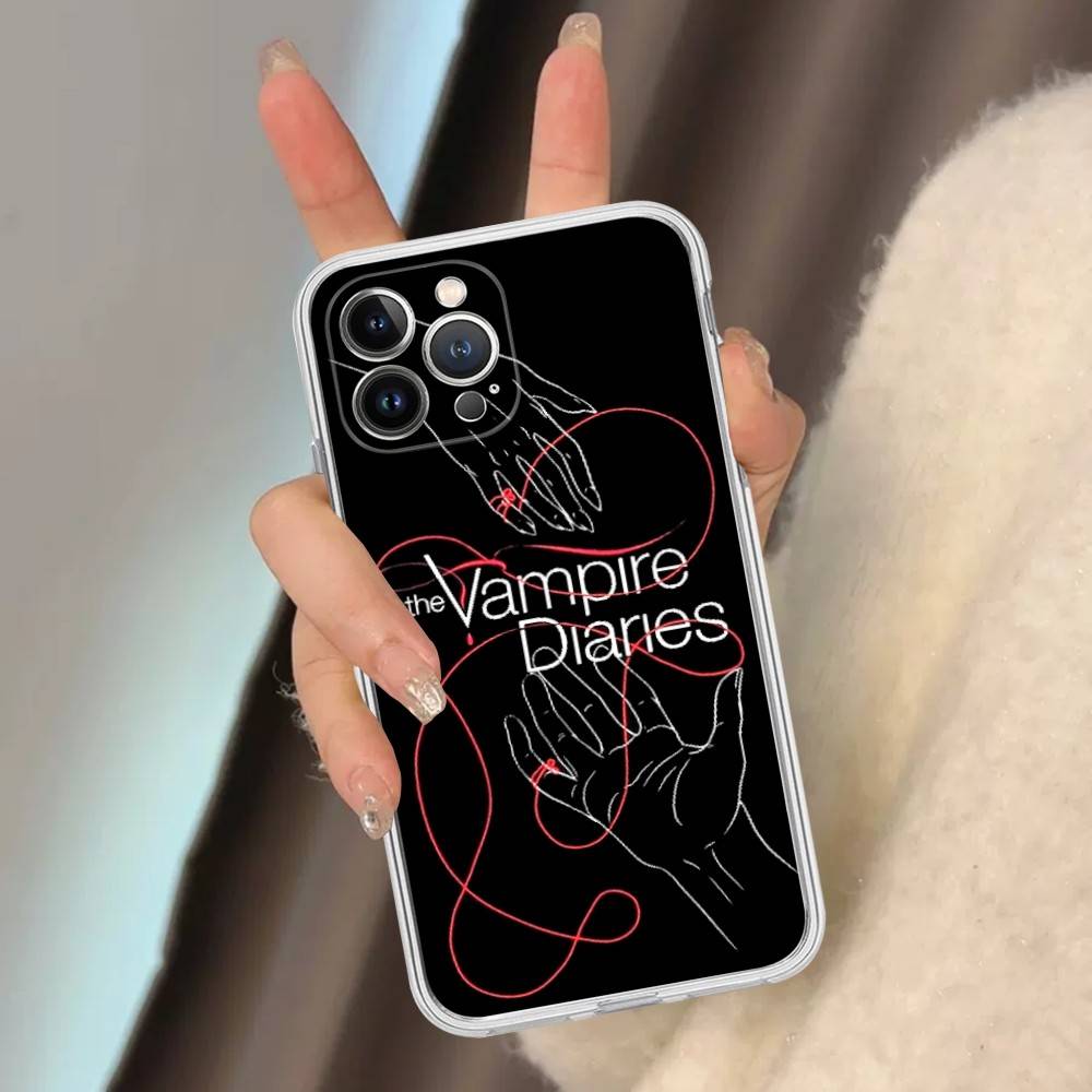 The Vampire Diaries TV-Hülle für iPhone 16, 15 Pro Max, iPhone 14, 11, 12 High End und 13 Pro (Silikon)
