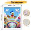 Disney Digital Oil Painting Art Kit Donald Duck Flying Broom Rainbow Unicorn Handmade Coloring Painting Home Decor