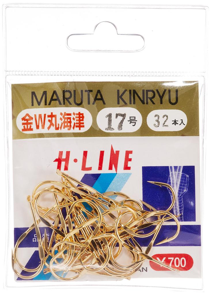 Kinryu W Maru Kaizu Hook Gold No. 17 Fishing Hook