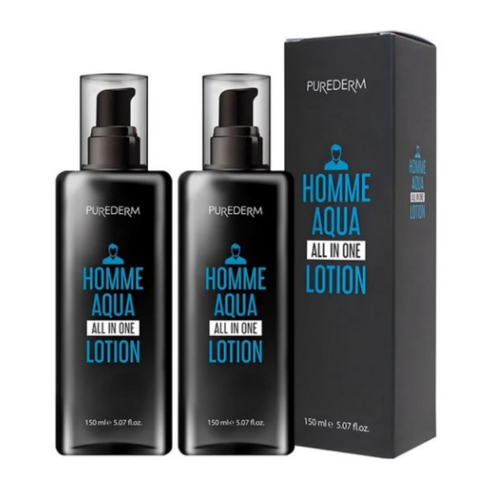 Purederm Homme Aqua All‑in‑One Lotion, 150 ml, 2 units
