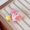 1PC Key Chain Creative Pink Pig 3D Piggy Keychain Lovely Cartoon Keychain Ornament Bag Pendant