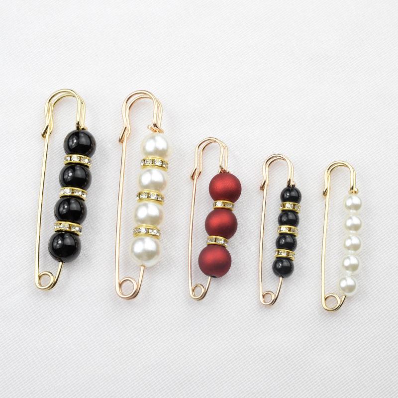 Broche d'été en perles pour ceinture, boucle anti-exposition pour jeans