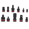 11Pcs Impact Socket Adapter Set Drill Adapters Extensions 1 4 3 8 1 2in Drive CR V CR MO Steel Ball Detent for Car Home