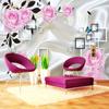 Fototapete für Schlafzimmer, Wohnzimmer, TV-Hintergrund, Wohnkultur, Rose, Blume, Wandbild, Tapete