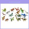 Conjunto de Figuras de Blocos de Construção de Dinossauros do Parque Jurassic World Cativante Para Crianças