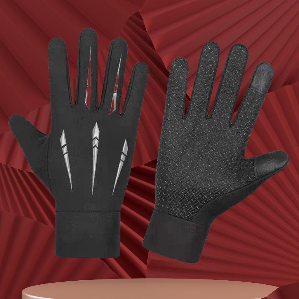 

Men s Winter Cycling Gloves: Thickened, Velvet Lined, Windproof for Outdoor Sports, Motorcycle, Mountain & Electric Bike Protection One Size серый